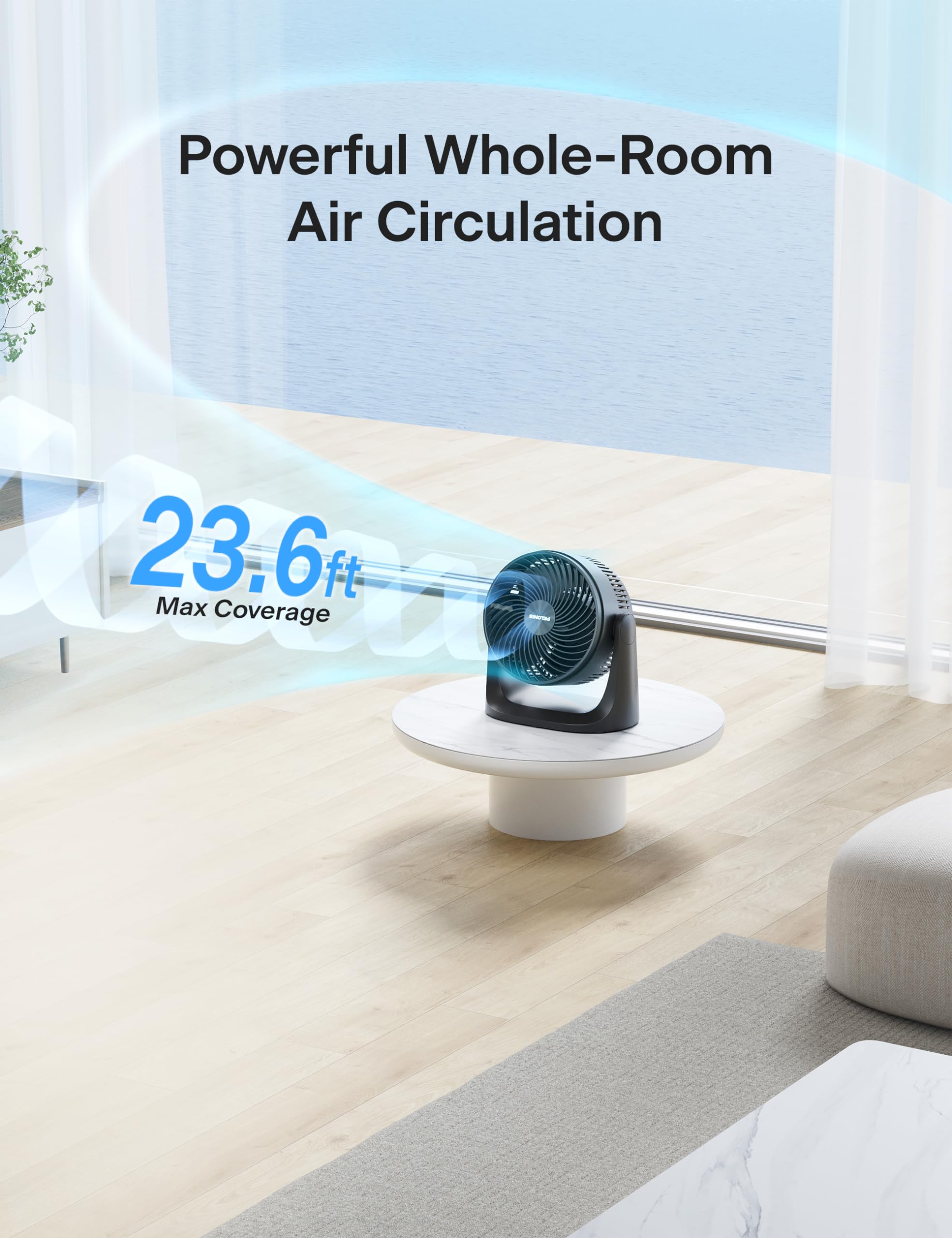 Pelonis 3 Speed Small Room Air Circulator Fan $16.64