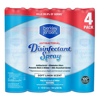 Berkley Jensen Disinfectant Spray, 4 pk. - BJs Wholesale Club $4.99