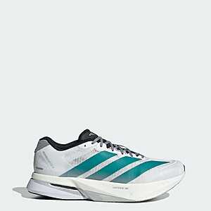 adidas Men's Boston 13 Running Shoes (White / Pure Teal / Grey, Limited Sizes) $56 or Less + Free Shipping