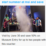 50% off Museum Entry at Museum of Science and Industry, Chicago in June