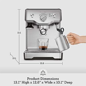 Breville Duo Temp Pro Espresso Machine BES810BSS, Brushed Stainless Steel $399