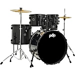 5-Piece PDP by DW Encore Complete Drum Set (Black Onyx) » only $369.99
