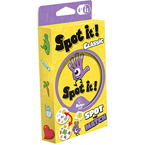 Spot It! Classic Card Game (Eco-Blister)| Matching Game | Fun Kids Game for Family Game Night | Travel Game for Kids | Great Gift | Ages 6+ | 2-8 Players | Avg. Playtime  - $4.79