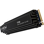 Crucial T700 2TB Gen5 NVMe M.2 SSD with heatsink - Up to 12,400 MB/s - DirectStorage Enabled - CT2000T700SSD5 -  Internal Solid State D $229.95