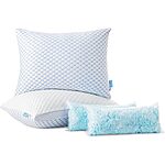 Bedsure Shredded Memory Foam Pillow - Firm Side Sleeper Pillows, Premium Rayon Derived from Bamboo Adjustable Loft and Washable Zipper Cover $29.99