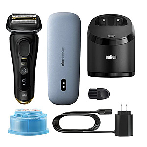 Costco Members Braun Series 9 Sport + Electric Shaver with Clean and Charge Station and Powercase $199.99