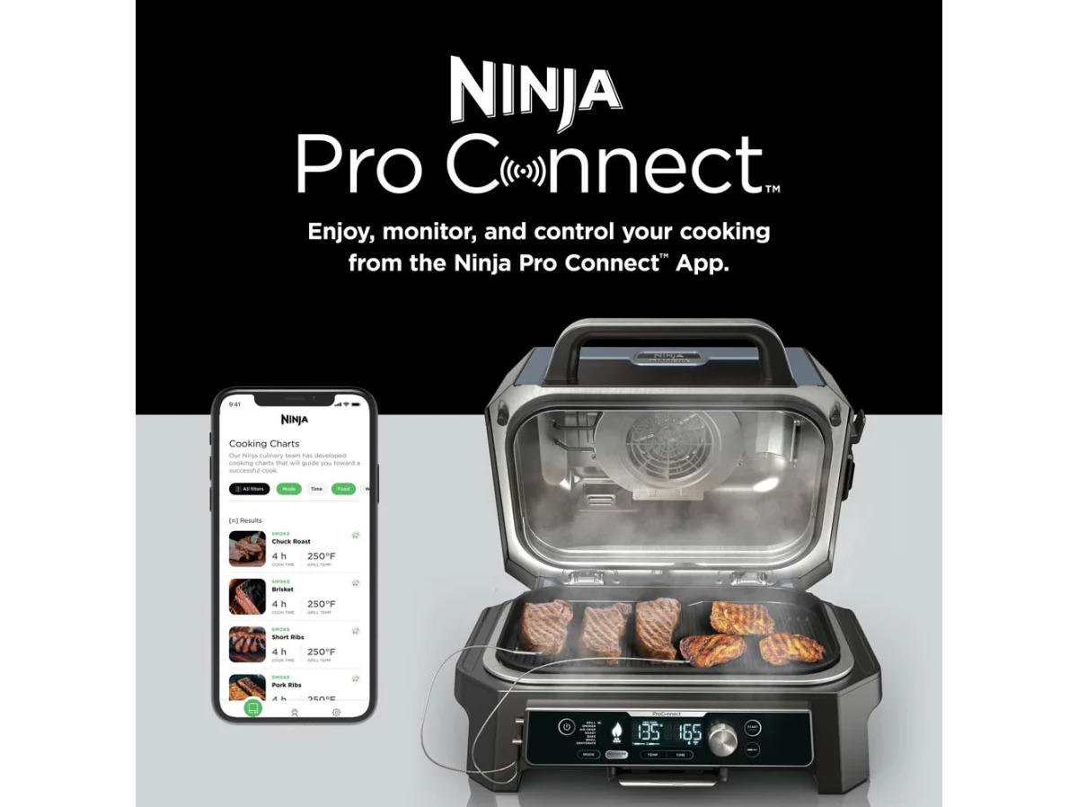 Ninja Wood fire Pro Connect XL Outdoor Grill & Smoker