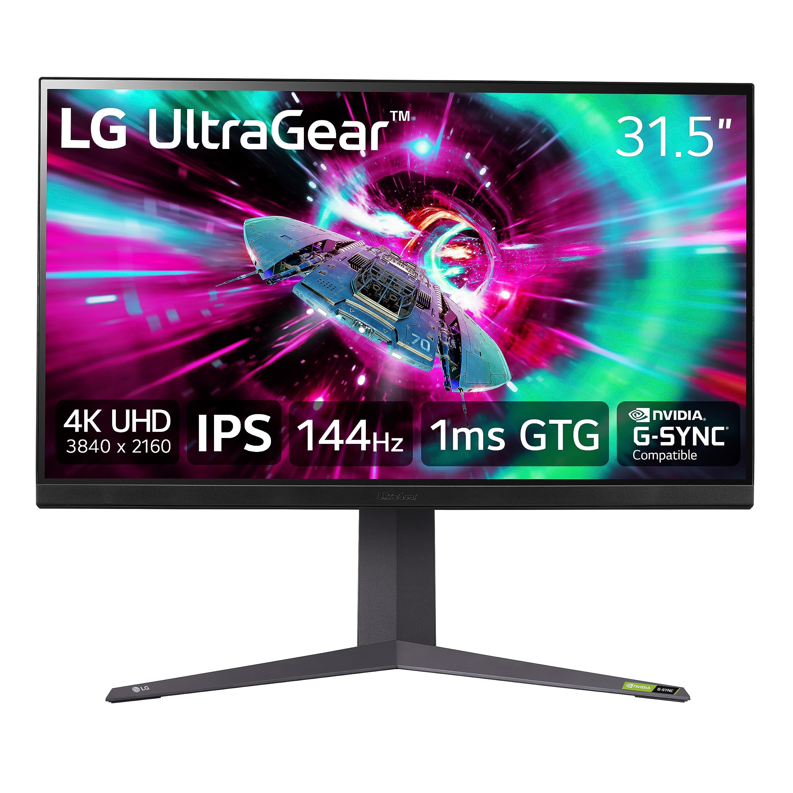 LG 32" UltraGear 4K UHD (3840x2160) Gaming Monitor, 144Hz, 1ms, VESA DisplayHDR 400, G-SYNC and AMD FreeSync Premium, HDMI 2.1, DisplayPort, 4-Pole HP Out DTS HP:X $549.99