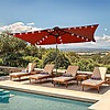 DWVO 6' x 10' Solar Light Outdoor Patio Umbrella $55 + Free Shipping