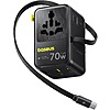 Baseus Enercore CG11 Universal Travel Adapter 70W, 6-in-1 GaN International Plug Adapter with Retractable Cable $32.49 + Free Shipping w/ Prime or orders $35+