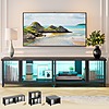 Pinmoco 65&amp;quot; LED TV Stand with Storage (Black) $60 + Free Shipping