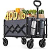 SONGMICS Collapsible Utility Wagon (Black, up to 400lbs) $26 + Free Shipping w/ Prime or orders $35+
