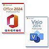 Bundle: Microsoft Office Pro 2024 + Microsoft Visio 2024 (Lifetime, 1 User/1 PC, Digital Download) $20