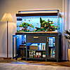 Bestier 75 Gallon 750lbs Capacity Fish Tank Stand w/ Storage Cabinet, Power Outlets, LED Light (Black) $130 + Free Shipping