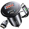 INIU 60W Car Charger 12V USB Socket w/ Fast Charger 100W Type C Cable $6.92 + Free Shipping w/ Prime or orders $35+