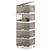 Costway 5-Cube Stackable Storage Bins w/ Detachable Wheels $40 + Free Shipping