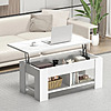Sparta Lift Top Extendable Coffee Table With Storage (White) $63 + FS