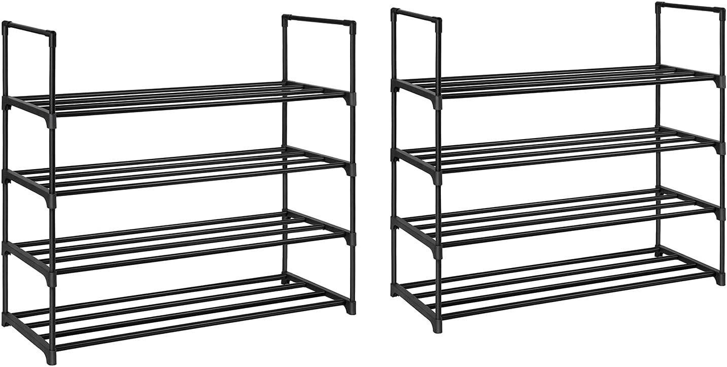 SONGMICS 2-Pack 4 Tier Shoe Organizer $24 + Free Shipping w/ Prime or orders $35+
