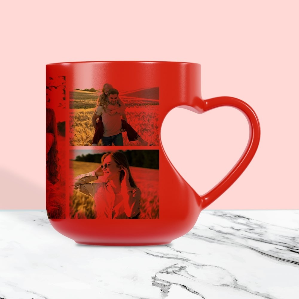 Canvas Champ Heart Handle Magic Picture Mug 9 + Free Shipping on