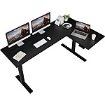 FlexiSpot Pro Corner Desk Dual Motor L Shape Standing Desk (63&quot; x 40&quot;) $300 &amp; More + Free Shipping
