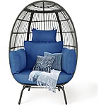 YITAHOME Oversized Wicker Indoor/Outdoor Egg Chair $159.59 + Free Shipping