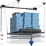 FLEXIMOUNTS 4'x4' GL1 Adjustable Overhead Garage Lifting Storage Rack System (300lbs) $208 + Free Shipping