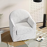 DWVO Velvet Swivel Accent Chair (Beige) $90 + Free Shipping