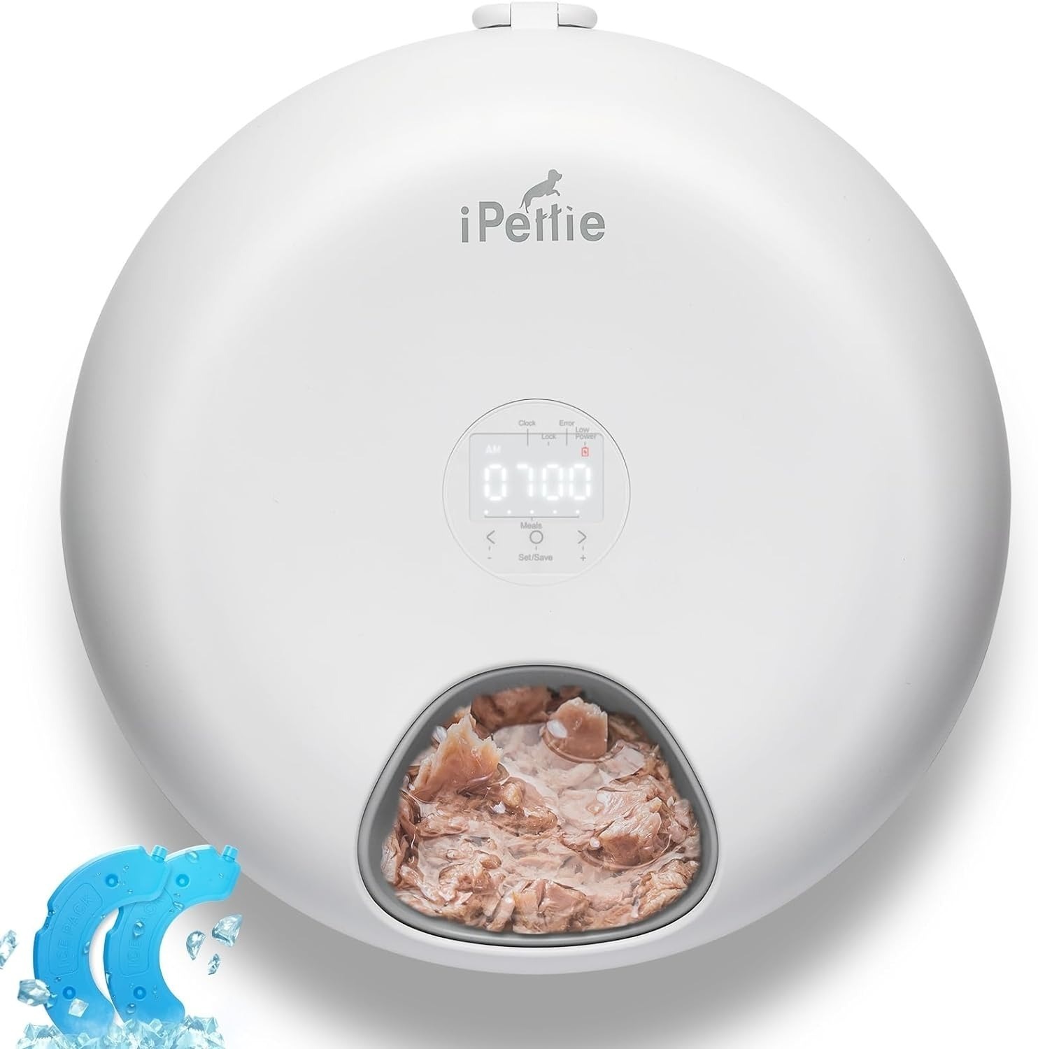 iPettie 6 Cordless Automatic Programable Pet Feeder (White, Non Wifi Enabled) $40.50 + Free Shipping
