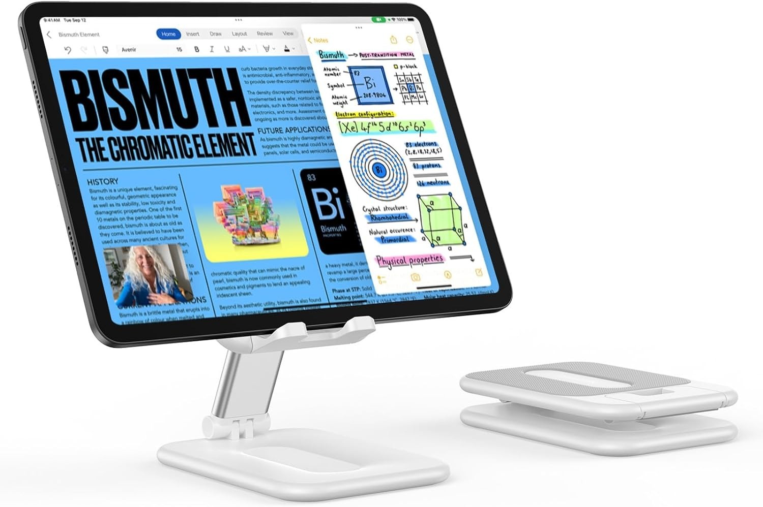 OMOTON Foldable Tablet Stand (Up to 12.9 inches, Milk White) $6 + Free Shipping w/ Prime w/ orders $35+