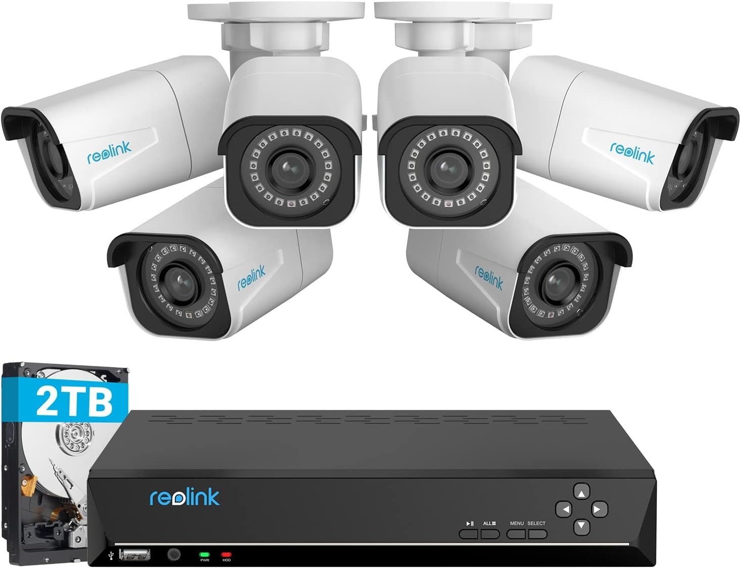 Reolink 4K 8CH PoE Security Camera System w/ 6 Bullet Cameras $525+ Free Shipping