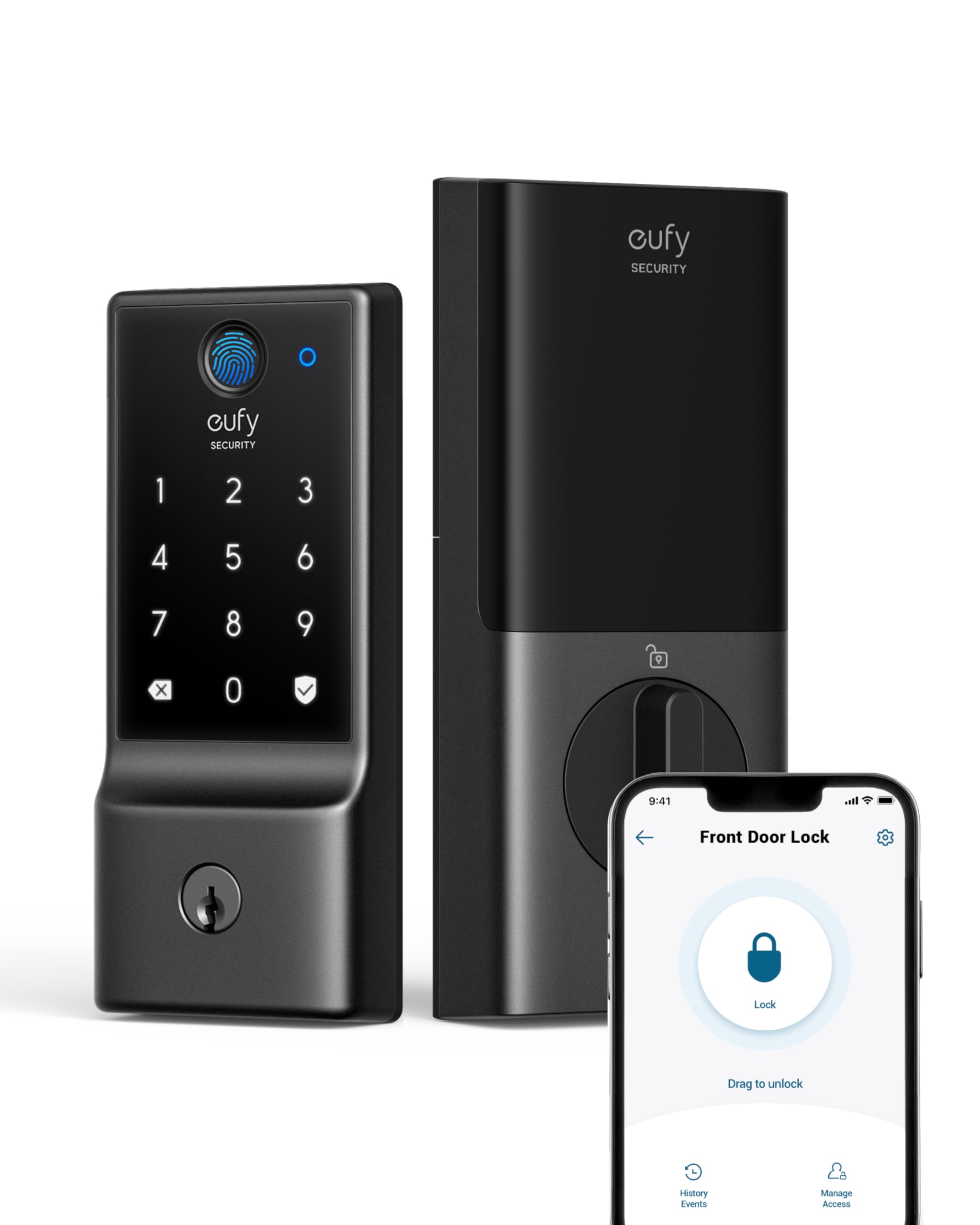 eufy Security Smart Door Lock C220 w/ Fingerprint Keyless Entry & Built-in Wi-Fi (Black) & More $100 + Free Shipping