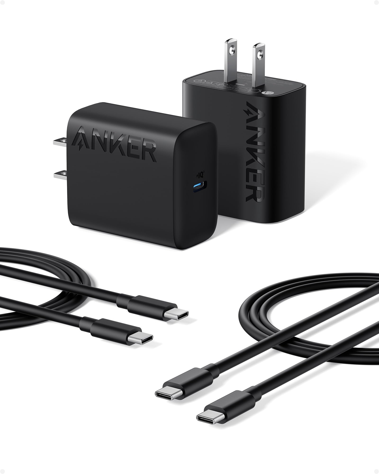 Anker 2-Pack 25W USB-C Super Fast PPS Charger w/ 2x 5' USB-C Cable $16 + Free Shipping w/ Prime or orders $35+