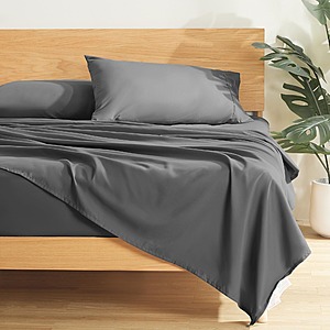SLEEP ZONE 4 Piece Queen Bed Sheet Set $12.24 & More + Free Shipping w/ Prime or orders $35+