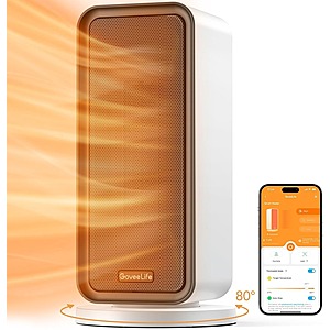 GoveeLife H7130 1500W Oscillating Space Heater w/ Thermostat & App Control $  36.49 + Free Shipping
