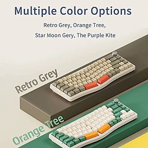 Ajazz AKS068 Pro Alice Wireless Mechanical Keyboard (Green or Gray) $  42.24 + Free Shipping