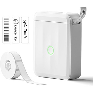 NIIMBOT Bluetooth Mini D110M Thermal Label Maker w/ Standard Label Roll 