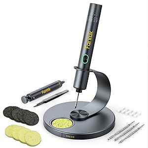 Fanttik T1 Max Cordless Soldering Iron Kit w/ Stand & 4 Tips .60 + Free Shipping