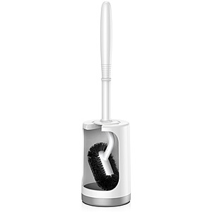 HAMITOR 360 Flexible Deep Cleaing Toilet Brush & Holder $6
