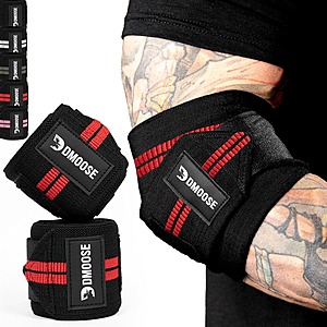 DMoose Fitness Elbow Wraps for Weightlifting $8 + Free Shipping w/ Prime or orders $35+