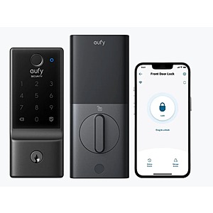 eufy Security Smart Lock C220, Fingerprint Keyless Entry Door Lock $95 + Free Shipping