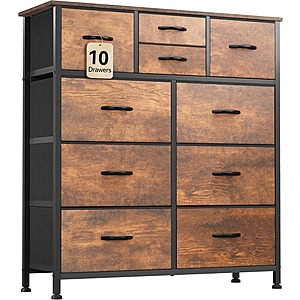YITAHOME 9 Drawers Fabric Dresser (Dark Black Gray) $38.69 + Free Shipping