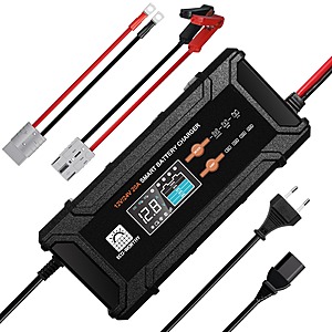 ECO-WORTHY 12V/24V 20A Lithium LifePO4 14.6V Smart Battery Charger & Maintainer .80 + Free Shipping
