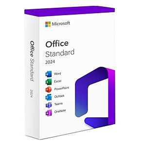 Microsoft Office Standard 2024 for Windows PC (Lifetime Access, Digital Download) $13 & More