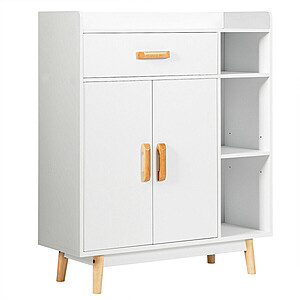 Costway Multi-Use Storage Cabinet (White) $84 + Free Shipping