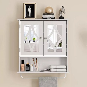 Heynemo Wall Mounted Medicine Cabinet with Mirror (Various Colors) $36 + Free Shipping