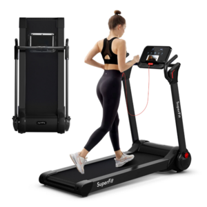 Superfit Folding 2.25HP Electric Treadmill w/ App Control & Bluetooth 0 + Free Shipping