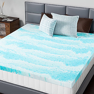 CONCETTA 2" Memory Foam Mattress Topper w/ Cooling Gel (King) $31 + FS