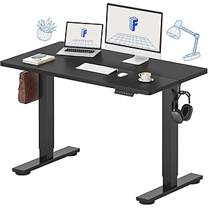 FLEXISPOT 48" Electric Standing Desk (Black/Maple/White) $85.49 + FS