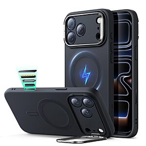 ESR Built-in Camera Stash Stand Compatible with MagSafe Case for iPhone 17 Pro Max (Black) $12.50 + FS w/ Prime or orders $35+