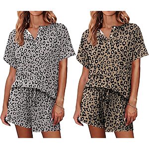 2-Pack Women's Pajama Sets $13 + FS w/ Prime or orders $35+